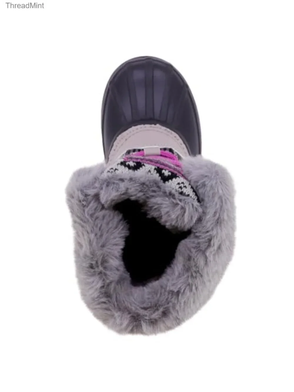 Tottenham Girls Snow Boots Faux Leather Synthetic Warm Lined Chelsea Mid-Calf